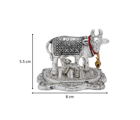 Hariaura - Kamdhenu Cow with Calf Silver