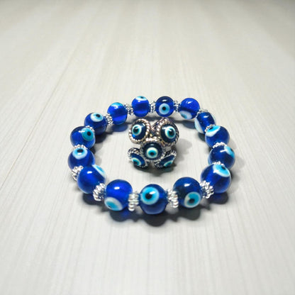 Hariaura - Combo of Evil Eye Ring & Bracelet