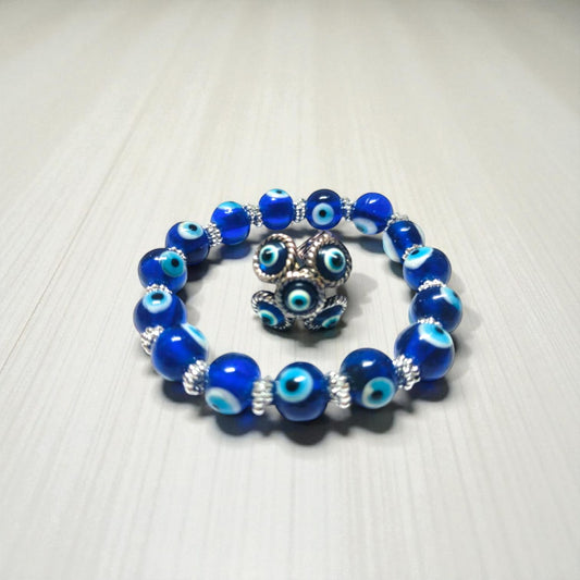 Hariaura - Combo of Evil Eye Ring & Bracelet