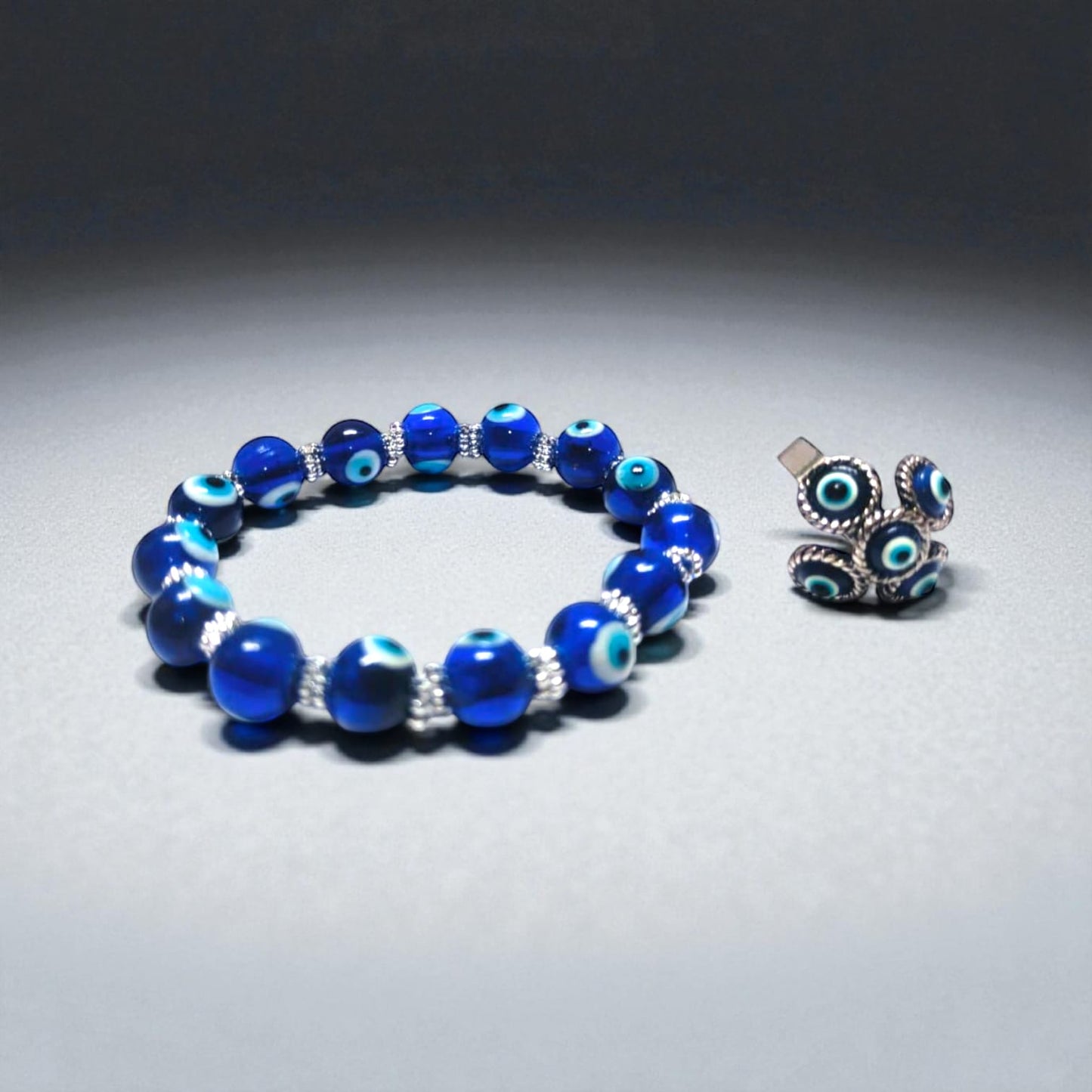 Hariaura - Combo of Evil Eye Ring & Bracelet