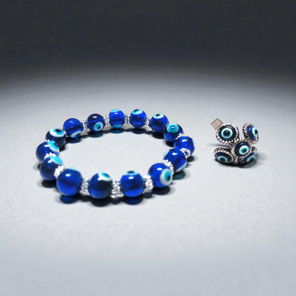 Hariaura - Combo of Evil Eye Ring & Bracelet