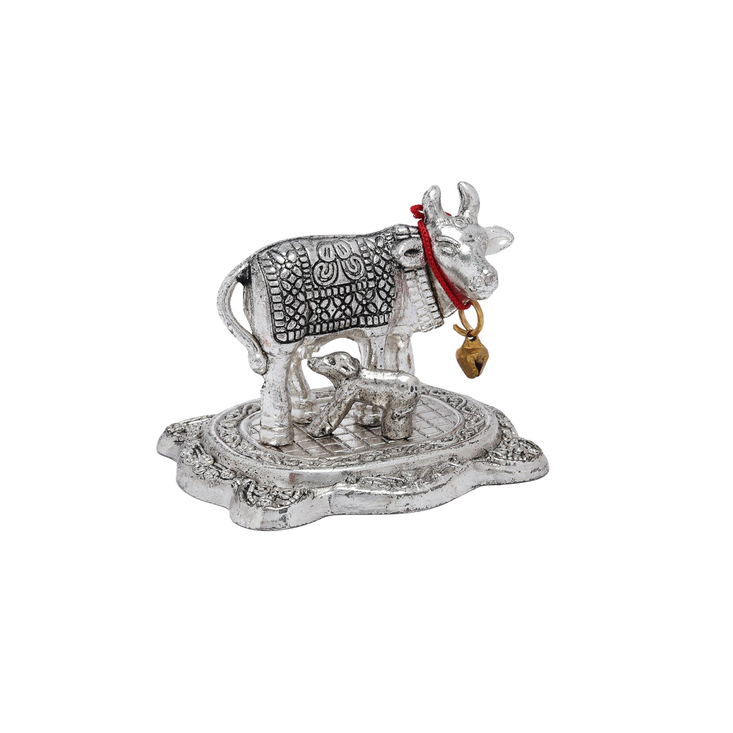 Hariaura - Kamdhenu Cow with Calf Silver